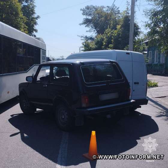 У Кропивницькому на вулиці Шевченка сталася ДТП