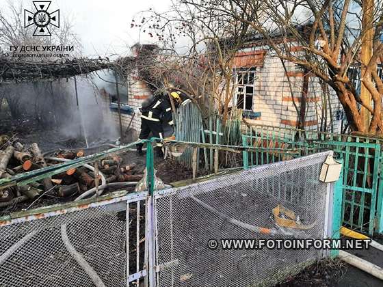 На Кіровоградщині під час ліквідації пожежі виявили тіло чоловіка (ФОТО)
