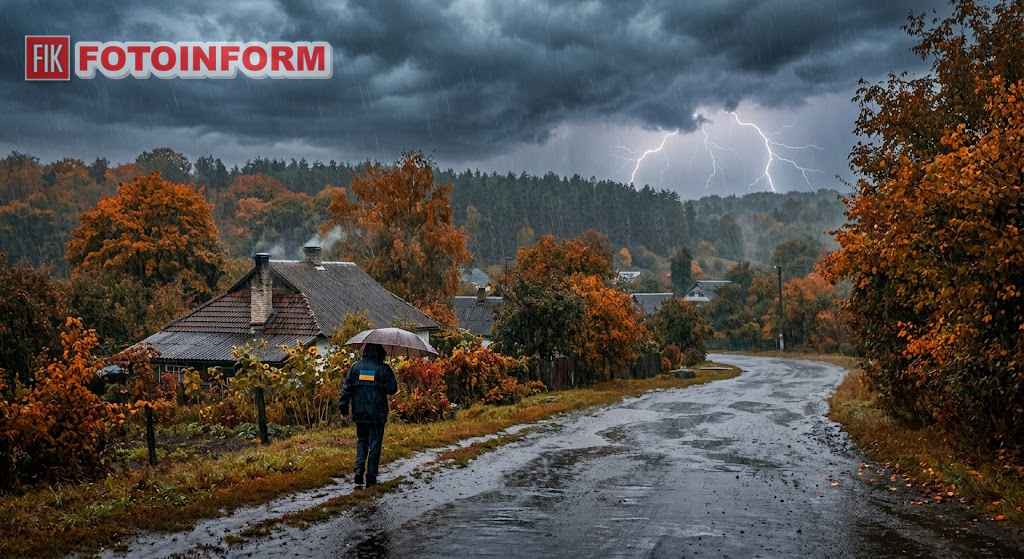 Дощова хмарна погода в Україні 24 вересня із грозами та зливами