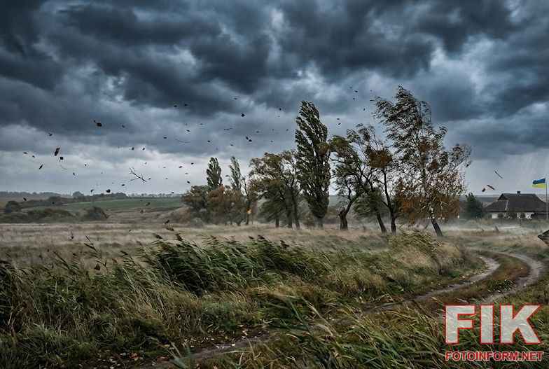 Штормові пориви вітру в Україні, північно-західний вітер 15-20 метрів за секунду.