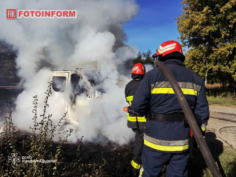 Ліквідація пожежі підрозділами ДСНС у Кіровоградській області