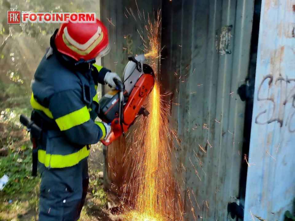 Ліквідація пожежі у Кропивницькому підрозділами ДСНС