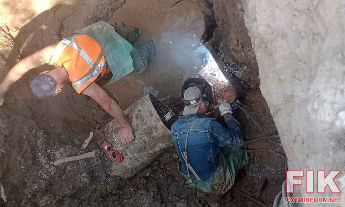 Ремонтні бригади ОКВП Дніпро-Кіровоград ліквідовують витоки води на об'єктах у Кіровоградській області