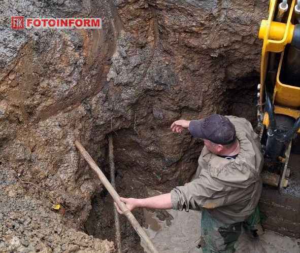 Ремонтні роботи ОКВП Дніпро-Кіровоград на водопроводі у Кропивницькому